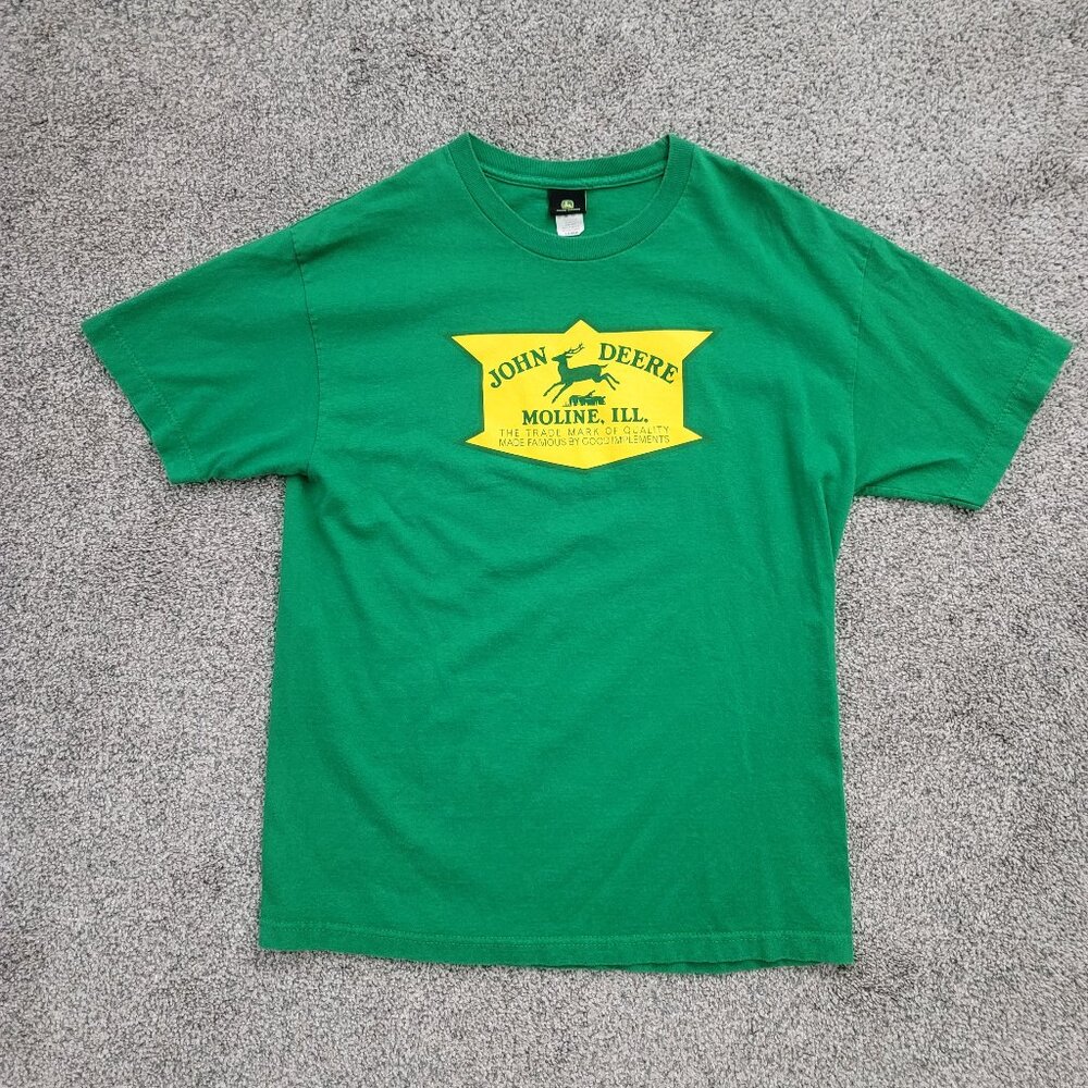 Men's John Deere Green Retro T-shirt Large